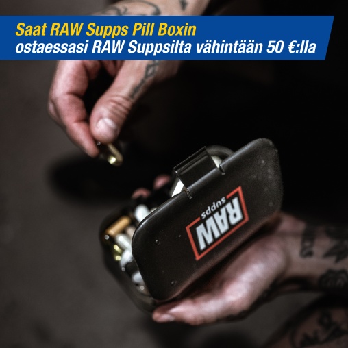 RAW Supps Pill Box kaupan plle
